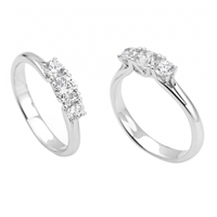 Ring Giorgio Visconti Woman in White Gold Diamante 0.20 Ct AB16322A - AB16322A